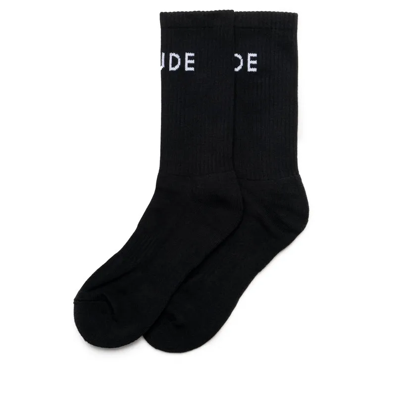 Rhude Classic Logo Sock - Black/White