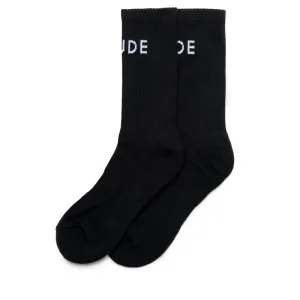 Rhude Classic Logo Sock - Black/White