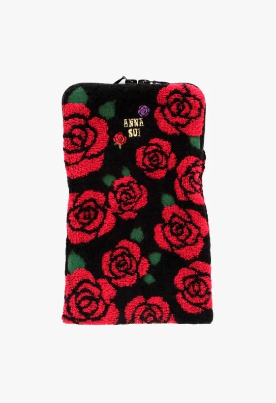 Rosebud Zipper Towel Pouch Annasui