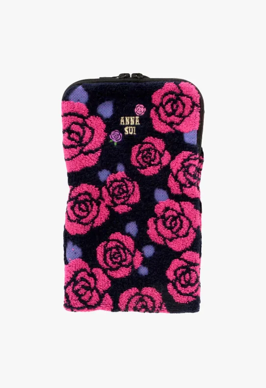 Rosebud Zipper Towel Pouch Annasui
