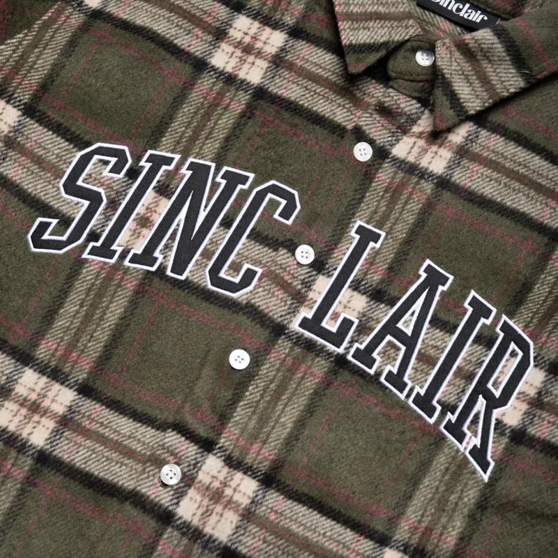 Sinclair Tackle Twill Flannel Shirt - Olive