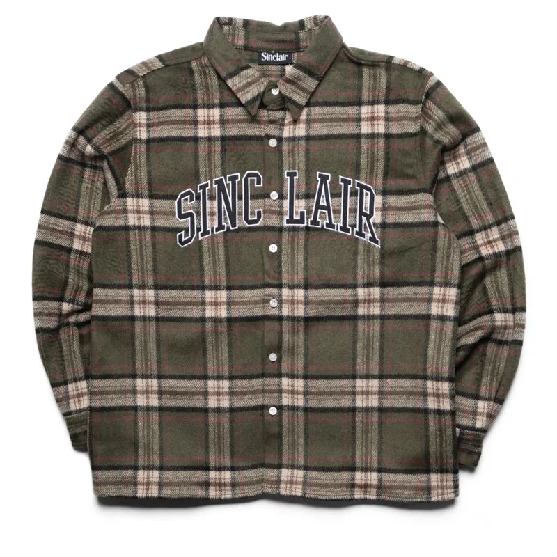 Sinclair Tackle Twill Flannel Shirt - Olive