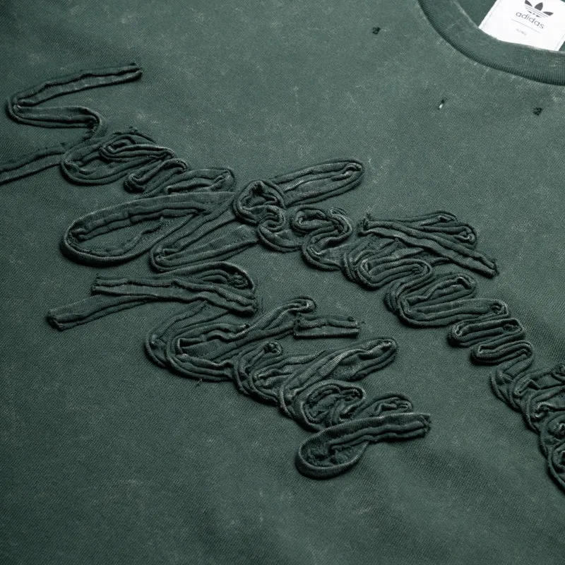 Song for the Mute x Adidas Washed Tee - Shadow Green