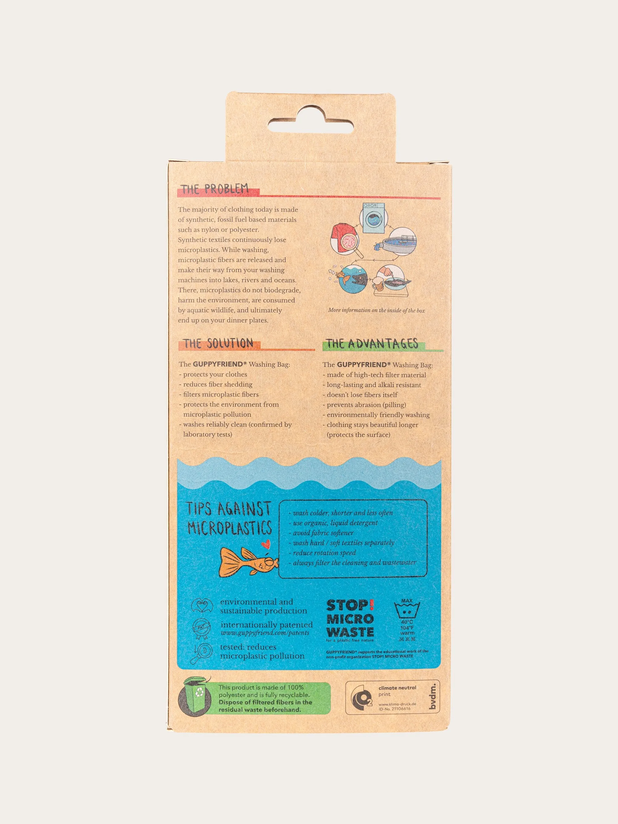 Stop Micro Waste - washing bag - Item Colour Knowledge Cotton