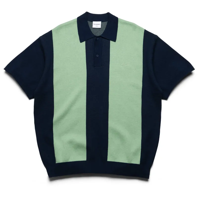 Students Golf Browne S/S Knit Polo Sweater - Navy