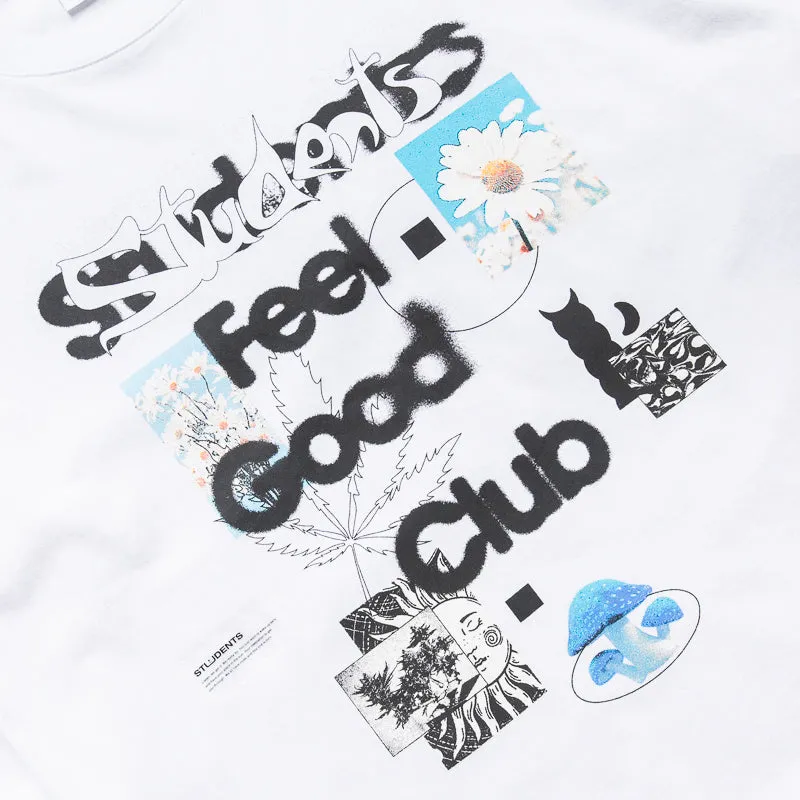 Students Golf Feel Good L/S Tee - White