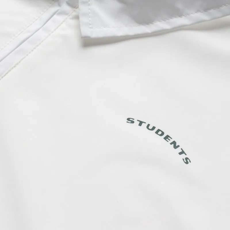 Students Golf Linwood S/S Poplin Zip Polo - White