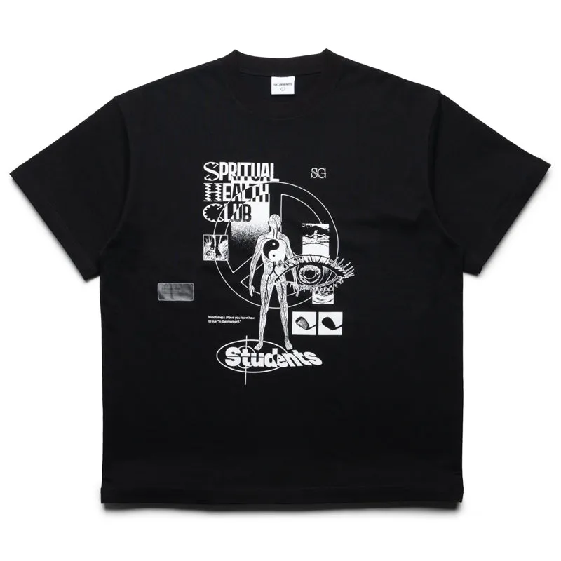 Students Golf Spiritual Health Club Tee - Black