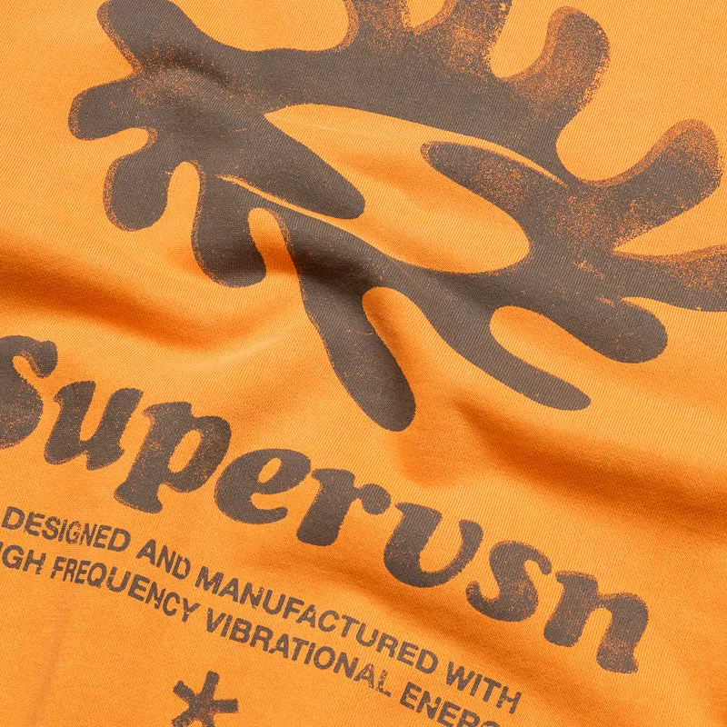 Supervsn Free Form Block Crewneck - Burnt Orange