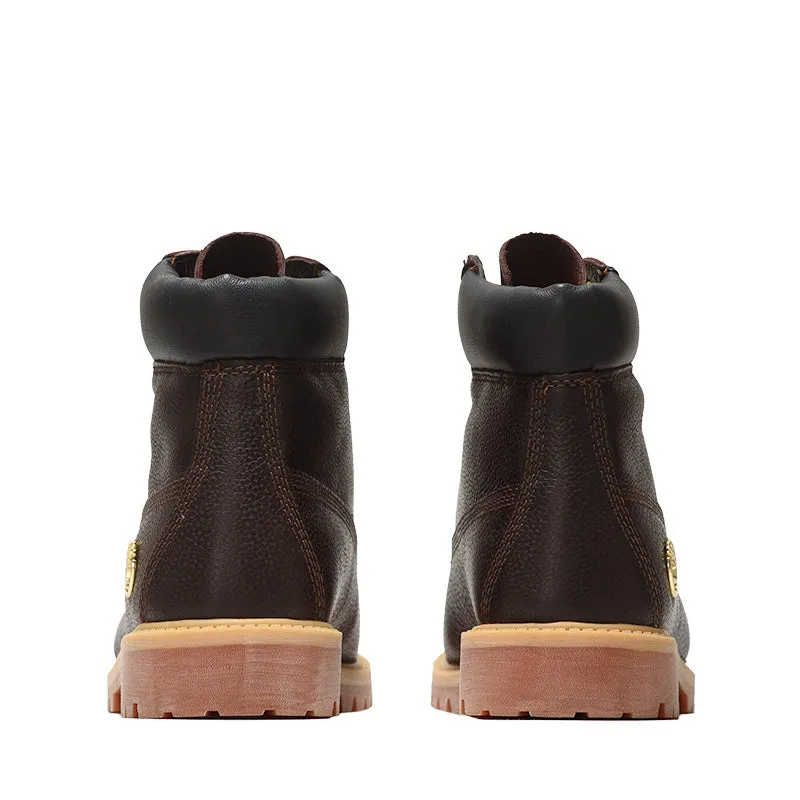 Timberland 6" Lace Up Waterproof Boot 'Espresso' (GS) - Dark Brown