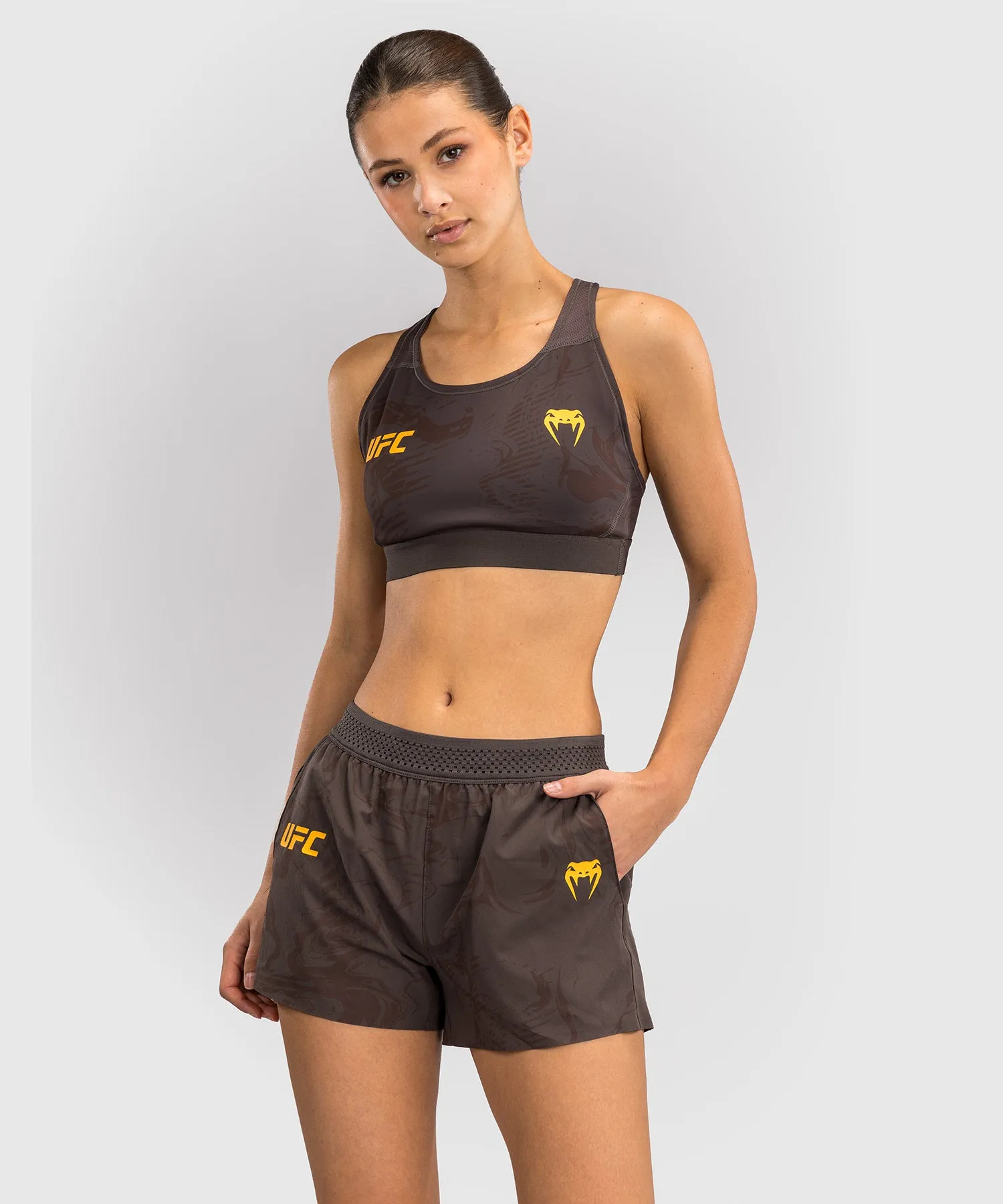 UFC Fusion by Venum Fight Week Women’s Performance Short - Earthen Brown