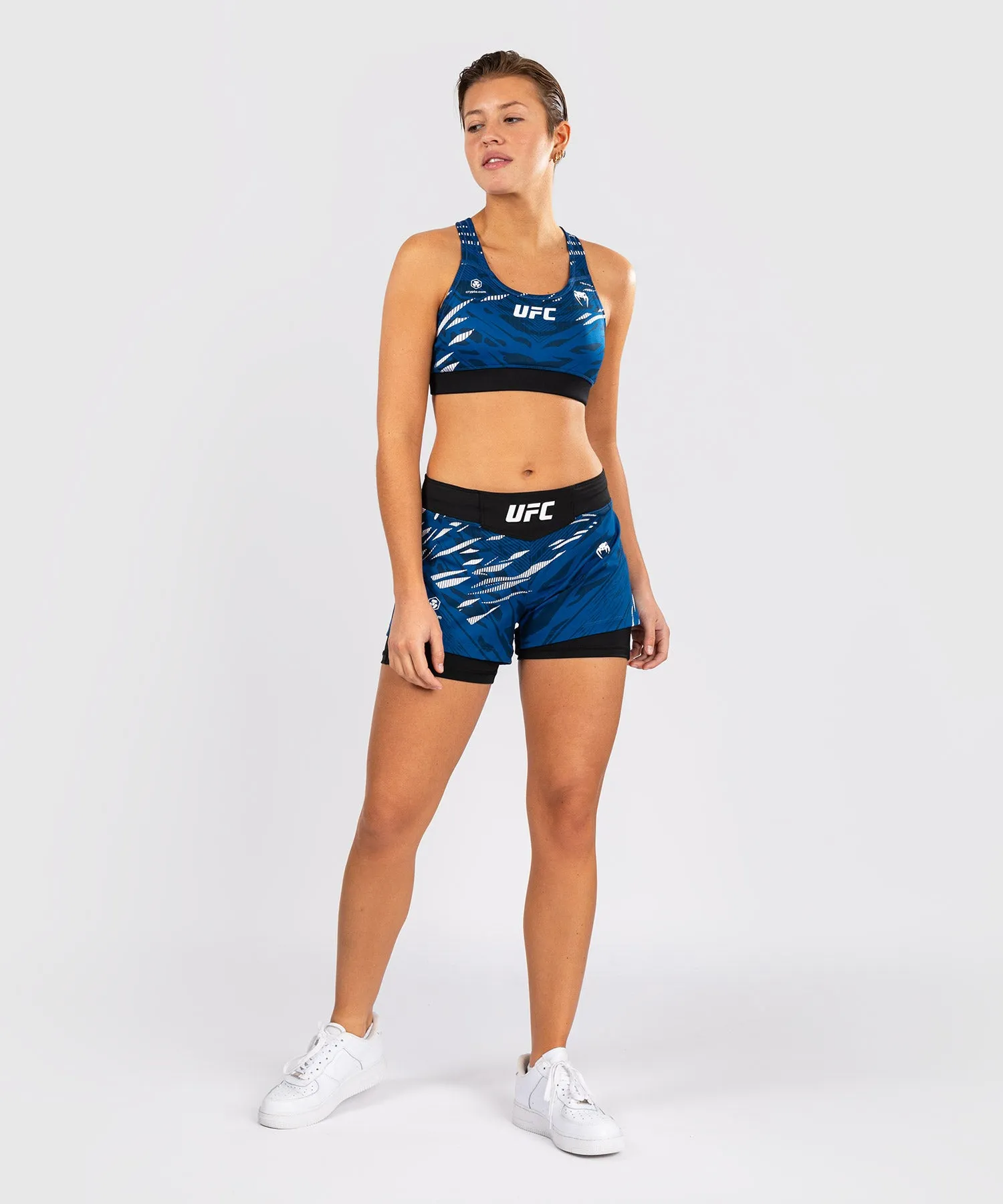 UFC Fusion by Venum Personalized Authentic Fight Night Women's Fight Short - Blue