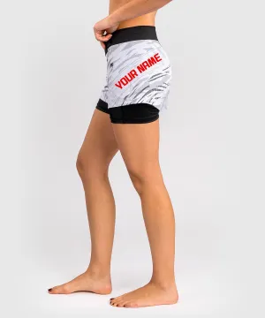 UFC Fusion by Venum Personalized Authentic Fight Night Women's Fight Short - White