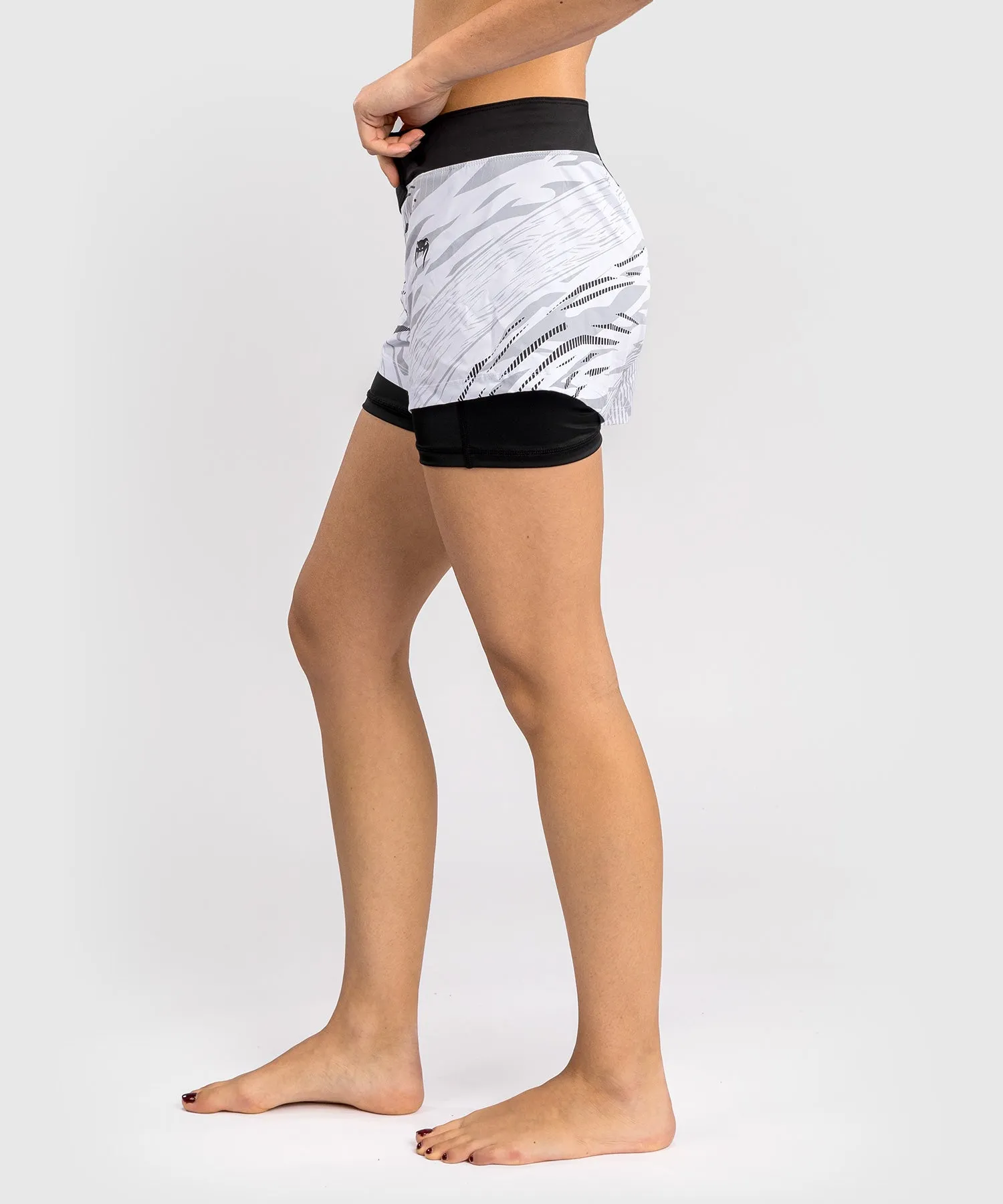 UFC Fusion by Venum Personalized Authentic Fight Night Women's Fight Short - White