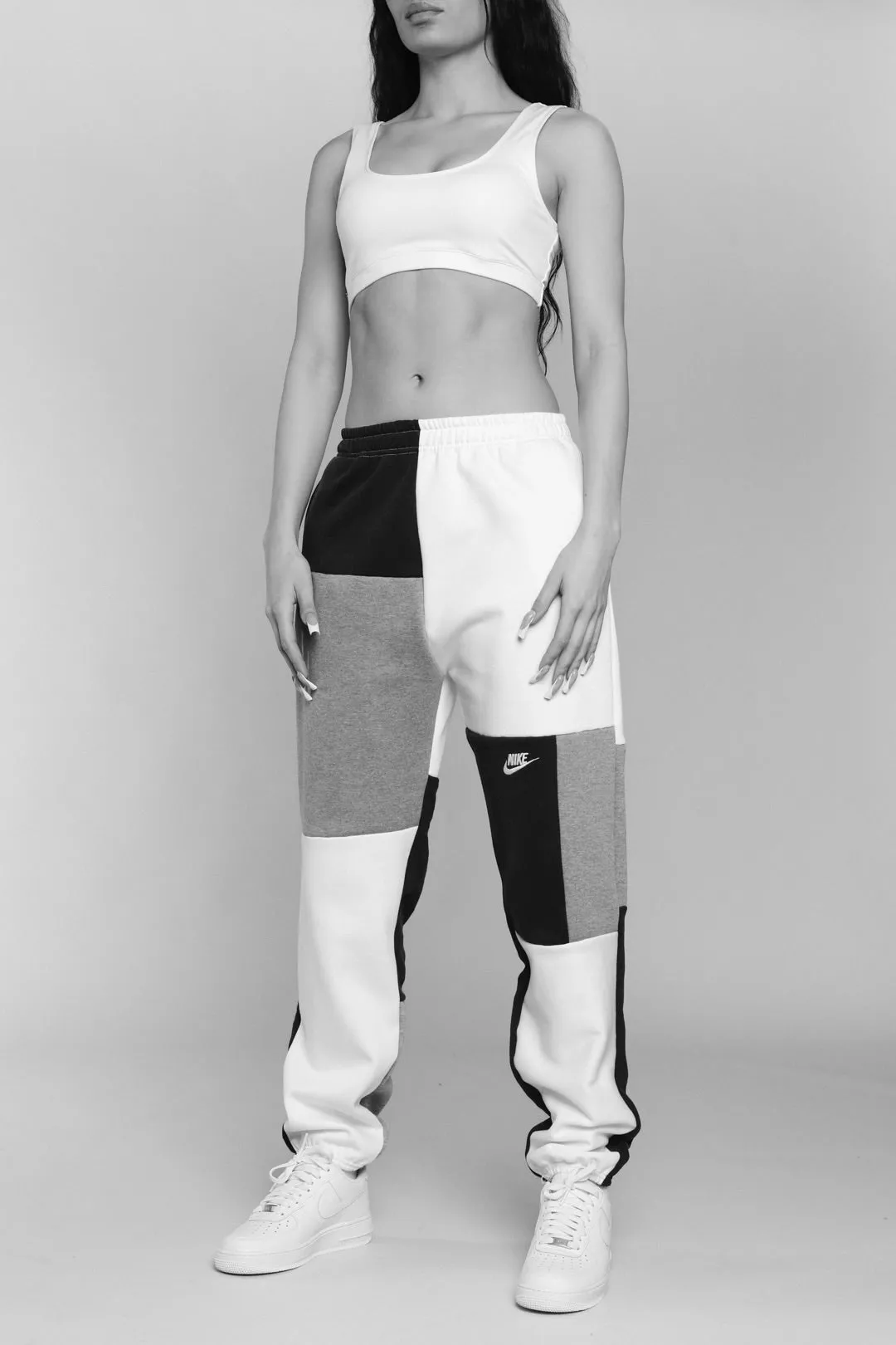 Unisex Rework Nike Patchwork Sweatpants - M Frankie
