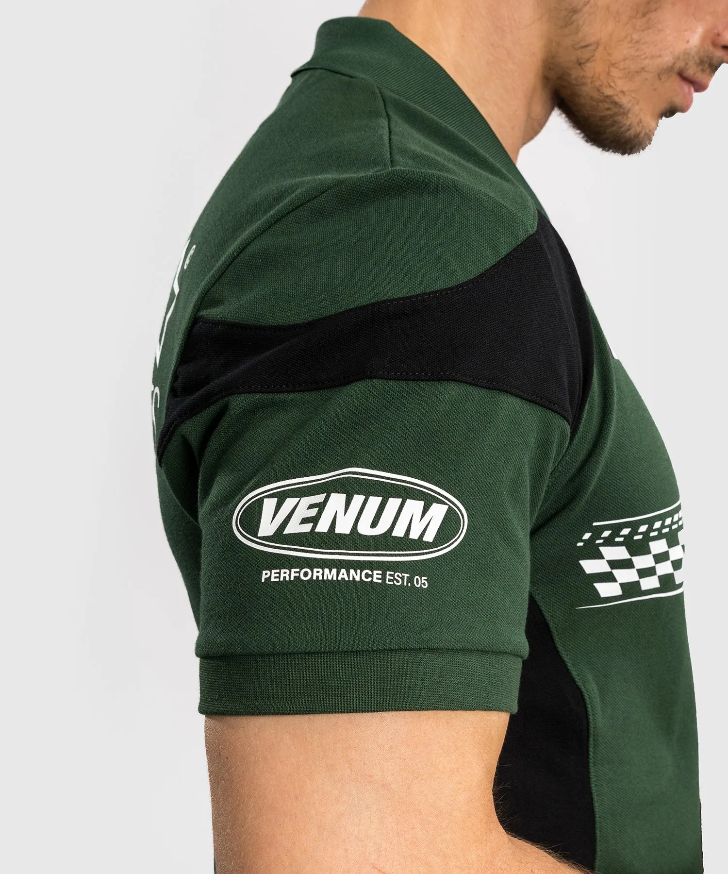 Venum Motorsport Cotton Polo - Deep Forest