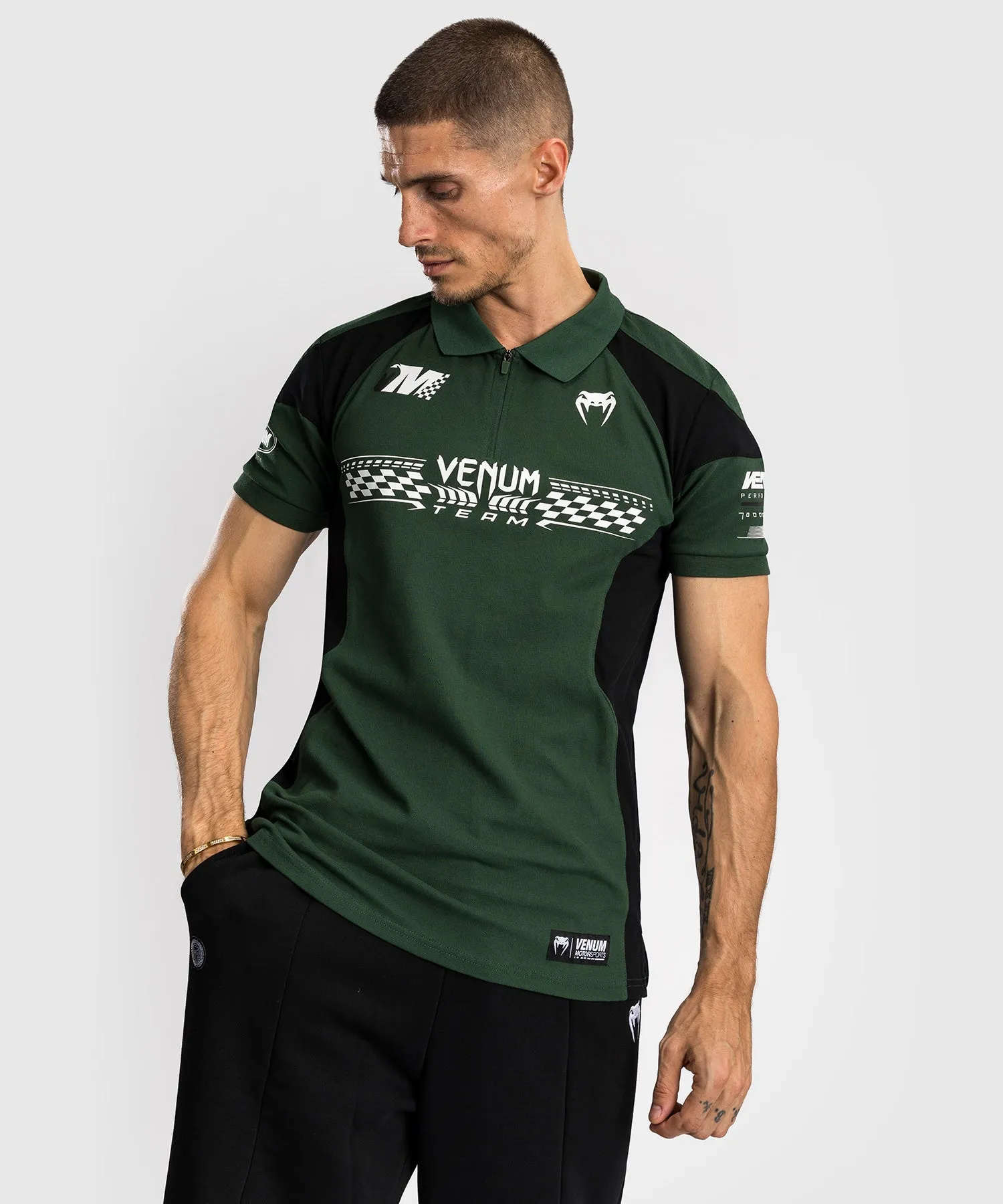 Venum Motorsport Cotton Polo - Deep Forest