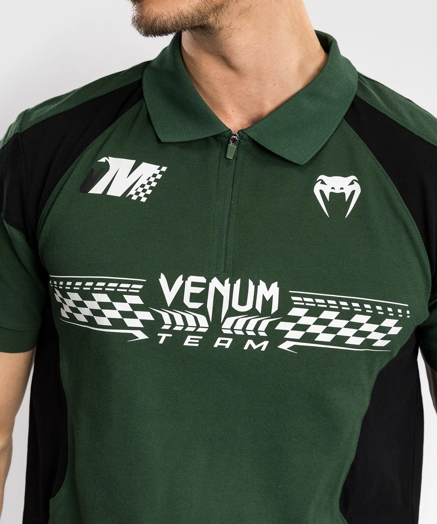 Venum Motorsport Cotton Polo - Deep Forest