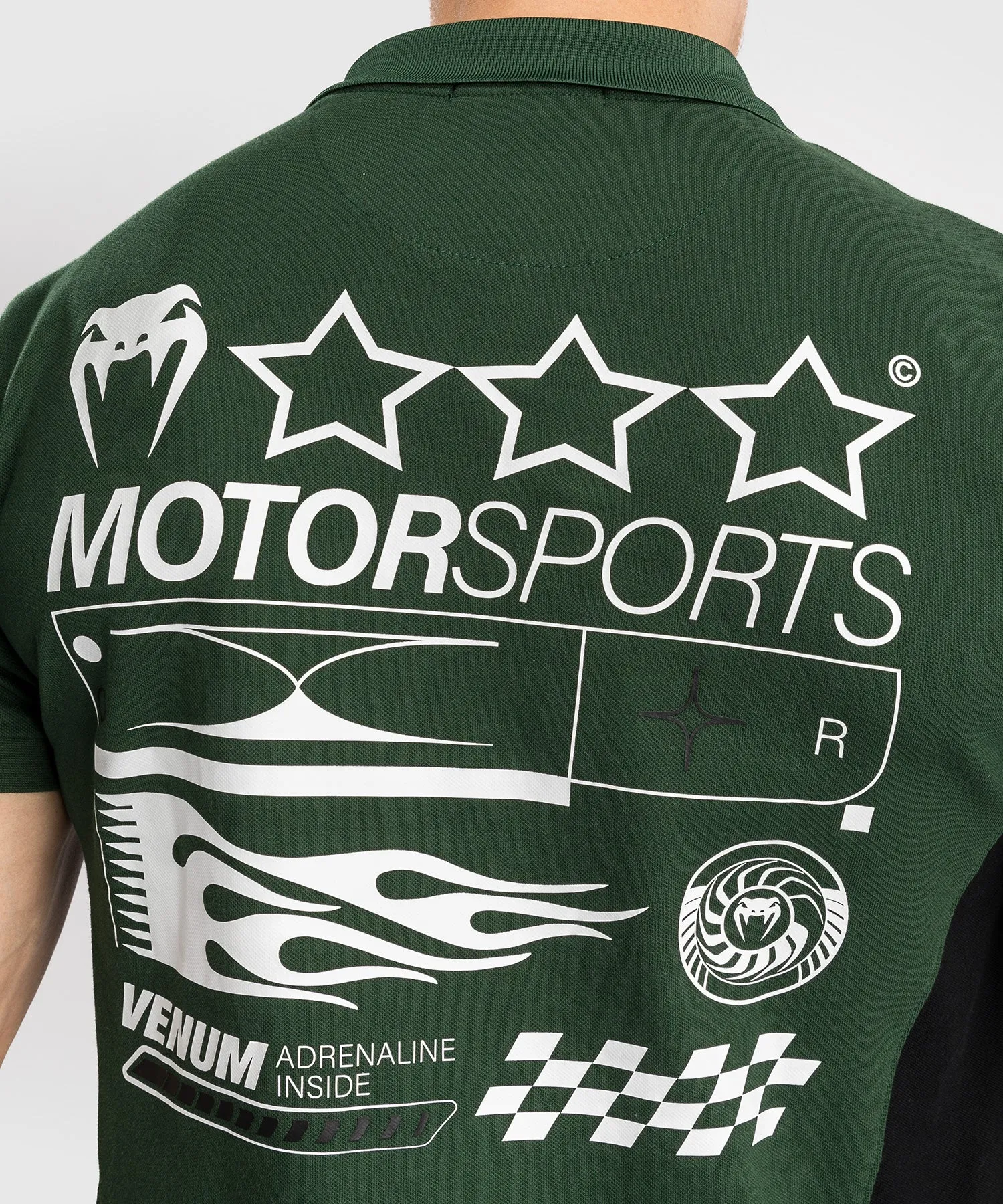 Venum Motorsport Cotton Polo - Deep Forest