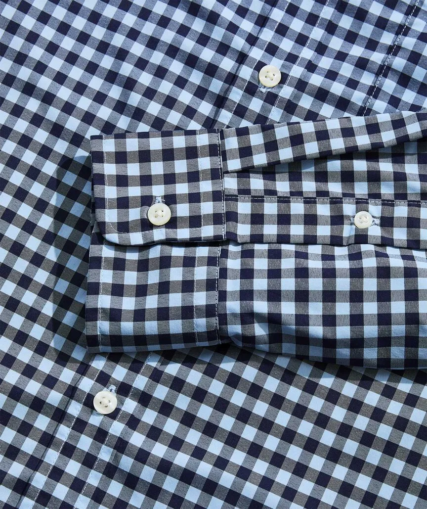 Vineyard Vines Men's On-The-Go Nylon Gingham Shirt - Jake Blue GNG